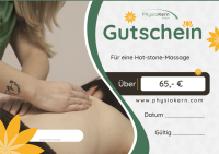 Gutschein Hot-stone-Massage